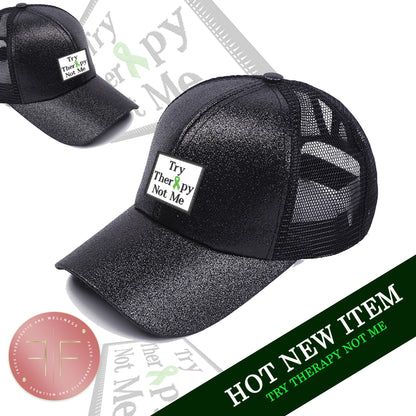 Try Therapy, Not Me Trucker Hat